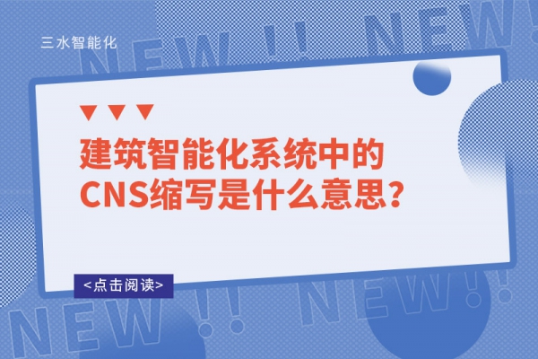 建筑智能化系統中的CNS縮寫是什么意思？